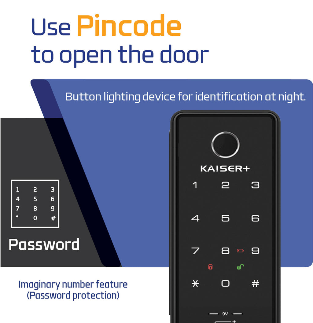 KAISER PLUS M1593GNK Digital Gate Lock (HDB Gate)